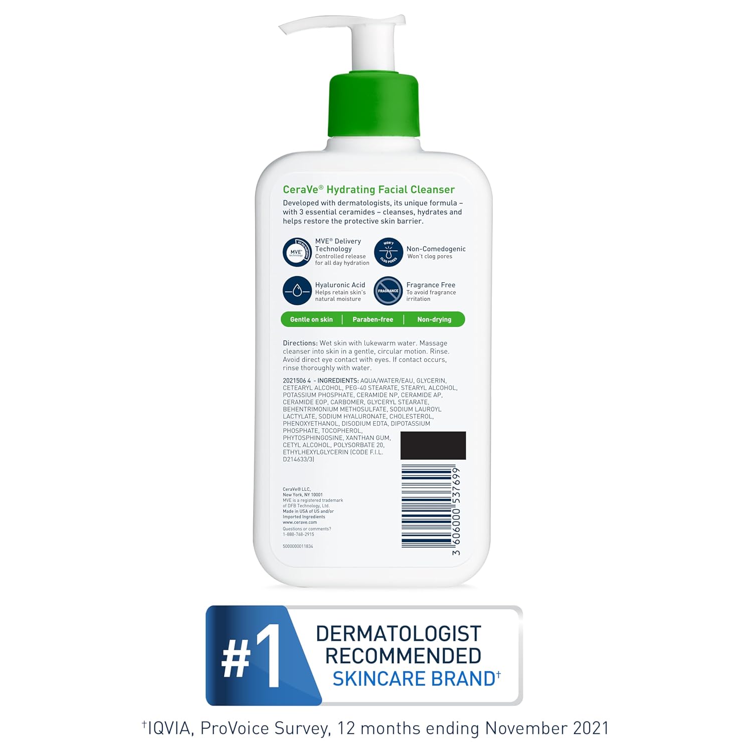 CeraVe Hydrating Facial Cleanser - Image 3