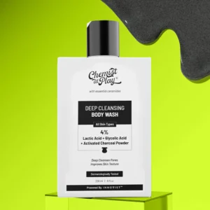 Chemist At Play Deep Cleansing Body Wash with Activated Charcoal, Lactic & Glycolic Acid