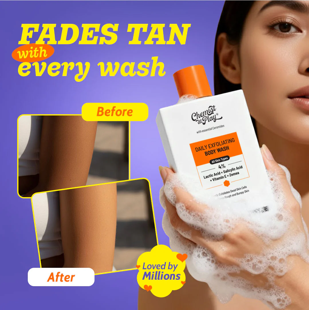 Chemist at Play Exfoliating Body Wash with Lactic Acid & Salicylic Acid - Image 3